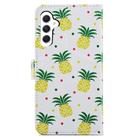 For Samsung Galaxy A05s Painted Pattern Horizontal Flip Leather Phone Case(Pineapple) - 3