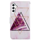 For Samsung Galaxy A05s Painted Pattern Horizontal Flip Leather Phone Case(Marble) - 3