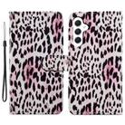 For Samsung Galaxy A05s Painted Pattern Horizontal Flip Leather Phone Case(Leopard) - 1
