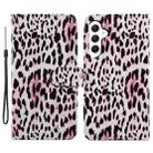 For Samsung Galaxy A35 Painted Pattern Horizontal Flip Leather Phone Case(Leopard) - 1