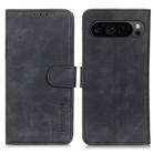For Google Pixel 10 Pro / 9 Pro KHAZNEH Retro Texture Flip Leather Phone Case(Black) - 1