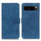 For Google Pixel 10 Pro / 9 Pro KHAZNEH Retro Texture Flip Leather Phone Case(Blue) - 1