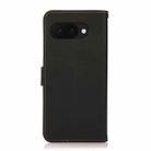 For Google Pixel 9a KHAZNEH Custer Genuine Leather RFID Phone Case(Black) - 3