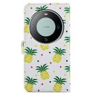 For Huawei Mate 60 Painted Pattern Horizontal Flip Leather Phone Case(Pineapple) - 3