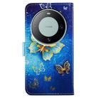 For Huawei Mate 60 Pro Painted Pattern Horizontal Flip Leather Phone Case(Butterfly) - 3