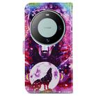 For Huawei Mate 60 Pro Painted Pattern Horizontal Flip Leather Phone Case(Wolf Totem) - 3