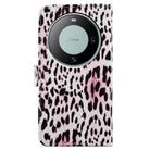 For Huawei Mate 60 Pro Painted Pattern Horizontal Flip Leather Phone Case(Leopard) - 3