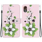 For Samsung Galaxy Xcover7 Crystal Texture Colored Drawing Leather Phone Case(Lily) - 1