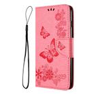 For Google Pixel 8 Pro Butterfly Embossed Flip Leather Phone Case(Pink) - 2