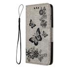 For Google Pixel 8 Pro Butterfly Embossed Flip Leather Phone Case(Grey) - 2