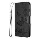 For Google Pixel 8 Pro Butterfly Embossed Flip Leather Phone Case(Black) - 2