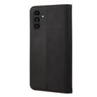 For Samsung Galaxy A05s Skin Feel Splicing Leather Phone Case(Black) - 3