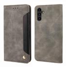 For Samsung Galaxy A05s Skin Feel Splicing Leather Phone Case(Grey) - 1