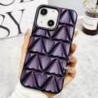 For iPhone 13 Little Love Oil Spray Phone Case(Dark Purple) - 1