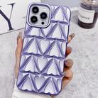 For iPhone 13 Pro Little Love Oil Spray Phone Case(Purple) - 1