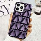 For iPhone 15 Pro Little Love Oil Spray Phone Case(Dark Purple) - 1