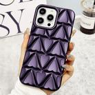 For iPhone 15 Pro Max Little Love Oil Spray Phone Case(Dark Purple) - 1