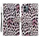 For Motorola Moto G14 Painted Pattern Horizontal Flip Leather Phone Case(Leopard) - 1