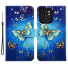 For Motorola Edge 40 Painted Pattern Horizontal Flip Leather Phone Case(Butterfly) - 1