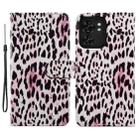 For Motorola Edge 40 Painted Pattern Horizontal Flip Leather Phone Case(Leopard) - 1