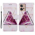 For Motorola Moto G32 Painted Pattern Horizontal Flip Leather Phone Case(Marble) - 1