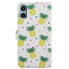 For Sony Xperia 5 V Painted Pattern Horizontal Flip Leather Phone Case(Pineapple) - 3