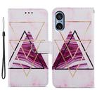 For Sony Xperia 5 V Painted Pattern Horizontal Flip Leather Phone Case(Marble) - 1