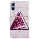 For Sony Xperia 5 V Painted Pattern Horizontal Flip Leather Phone Case(Marble) - 3