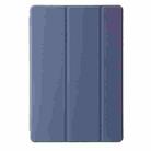 For Samsung Galaxy Tab S10 FE+ 3-Fold Clear Acrylic Leather Tablet Case(Lavender) - 2