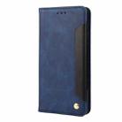 For Motorola Moto G54 Skin Feel Splicing Leather Phone Case(Blue) - 2