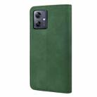 For Motorola Moto G54 Skin Feel Splicing Leather Phone Case(Green) - 3