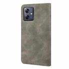 For Motorola Moto G35 Skin Feel Splicing Leather Phone Case(Grey) - 3