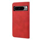 For Google Pixel 8 Pro Skin Feel Splicing Leather Phone Case(Red) - 3