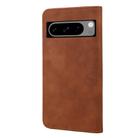 For Google Pixel 8 Pro Skin Feel Splicing Leather Phone Case(Brown) - 3