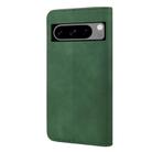 For Google Pixel 8 Skin Feel Splicing Leather Phone Case(Green) - 3