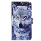 For OPPO A38 4G Painted Pattern Horizontal Flip Leather Phone Case(White Wolf) - 2