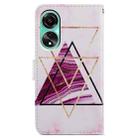 For OPPO A38 4G Painted Pattern Horizontal Flip Leather Phone Case(Marble) - 3