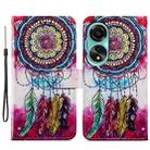 For OPPO A38 4G Painted Pattern Horizontal Flip Leather Phone Case(Dreamcatcher) - 1