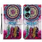 For OPPO A58 4G Painted Pattern Horizontal Flip Leather Phone Case(Dreamcatcher) - 1
