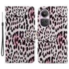 For OPPO Reno10 /10 Pro Global Painted Pattern Horizontal Flip Leather Phone Case(Leopard) - 1