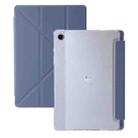 For Samsung Galaxy Tab A9+ Clear Acrylic Deformation Leather Tablet Case(Lavender) - 1