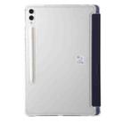 For Samsung Galaxy Tab S10 FE+ Clear Acrylic Deformation Leather Tablet Case(Dark Blue) - 3