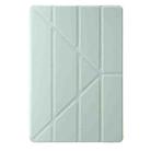 For Samsung Galaxy Tab S10 FE+ Clear Acrylic Deformation Leather Tablet Case(Green) - 2