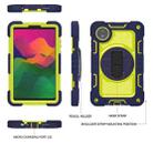 For Redmi Pad SE 8.7 4G 360 Degree Rotation PC Contrast Silicone Tablet Case(Navy Blue + Yellow Green) - 2