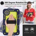 For Redmi Pad SE 8.7 4G 360 Degree Rotation PC Contrast Silicone Tablet Case(Navy Blue + Yellow Green) - 3