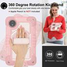 For Redmi Pad SE 8.7 4G 360 Degree Rotation PC Contrast Silicone Tablet Case(Rose Gold) - 3