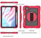 For Xiaomi Pad 7 / 7 Pro 360 Degree Rotation PC Contrast Silicone Tablet Case(Red + Black) - 2