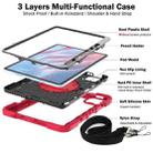 For Xiaomi Pad 7 / 7 Pro 360 Degree Rotation PC Contrast Silicone Tablet Case(Red + Black) - 3