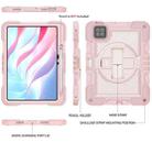 For Xiaomi Pad 7 / 7 Pro 360 Degree Rotation PC Contrast Silicone Tablet Case(Rose Gold) - 2