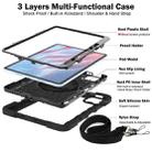 For Xiaomi Pad 7 / 7 Pro 360 Degree Rotation PC Contrast Silicone Tablet Case(Black) - 3